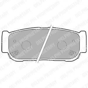 DELPHI LP1797 Комплект тормозных колодок, дисковый тормоз
