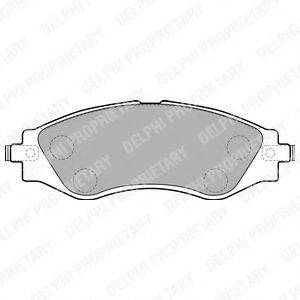DELPHI LP1816 Комплект тормозных колодок, дисковый тормоз
