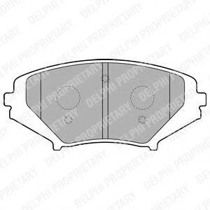 DELPHI LP1867 Комплект тормозных колодок, дисковый тормоз