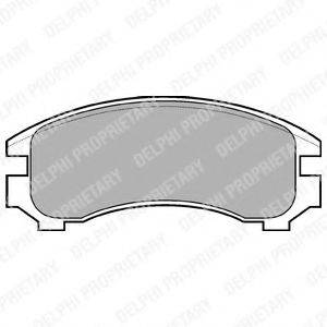 DELPHI LP546 Комплект тормозных колодок, дисковый тормоз