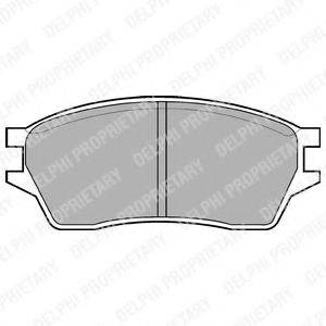 DELPHI LP561 Комплект тормозных колодок, дисковый тормоз