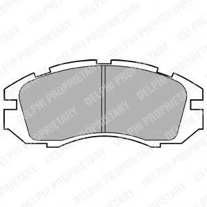 DELPHI LP813 Комплект тормозных колодок, дисковый тормоз