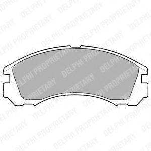 DELPHI LP871 Комплект тормозных колодок, дисковый тормоз