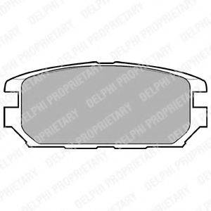 DELPHI LP921 Комплект тормозных колодок, дисковый тормоз