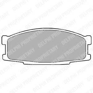 DELPHI LP981 Комплект тормозных колодок, дисковый тормоз
