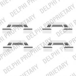 DELPHI LX0438 Комплектующие, колодки дискового тормоза