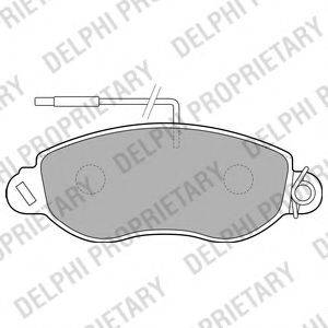Комплект тормозных колодок, дисковый тормоз DELPHI LP1848
