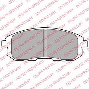 DELPHI LP2148 Комплект тормозных колодок, дисковый тормоз