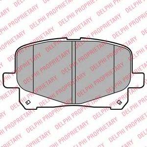 DELPHI LP2129 Комплект тормозных колодок, дисковый тормоз