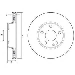 Тормозной диск DELPHI BG4554