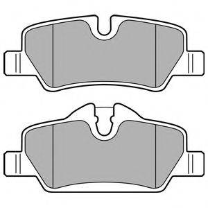 Комплект тормозных колодок, дисковый тормоз DELPHI LP2762