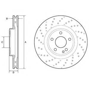 DELPHI BG4658C Тормозной диск