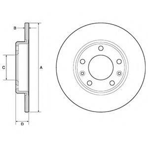 DELPHI BG4670C Тормозной диск