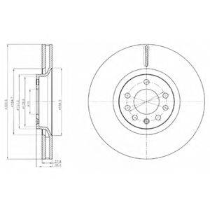 Тормозной диск DELPHI BG4185C