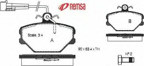 Комплект тормозных колодок, дисковый тормоз METZGER 1170719