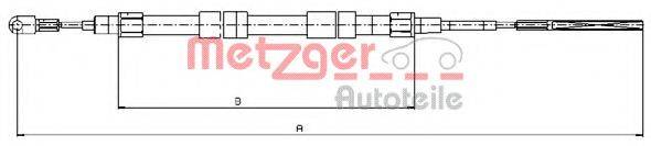 METZGER 104156 Трос, стояночная тормозная система