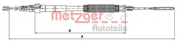 Трос, стояночная тормозная система METZGER 10.7481