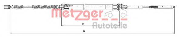 METZGER 107493 Трос, стояночная тормозная система