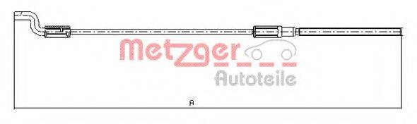 Трос, стояночная тормозная система METZGER 10.7621