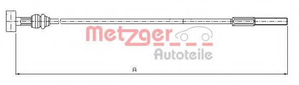 METZGER 108226 Трос, стояночная тормозная система