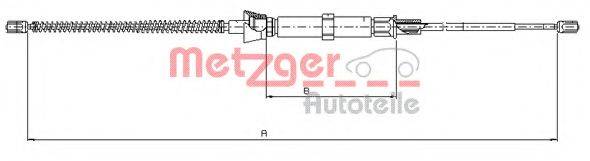 METZGER 109032 Трос, стояночная тормозная система