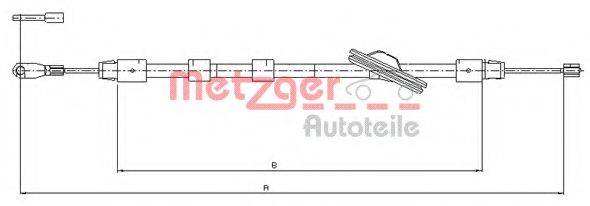 METZGER 109439 Трос, стояночная тормозная система