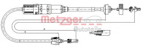 METZGER 112915 Трос, управління зчепленням
