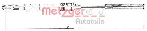 Трос, стояночная тормозная система METZGER 11.5752