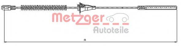 Трос, стояночная тормозная система METZGER 11.5754