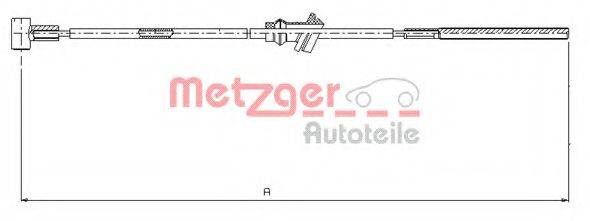 Трос, стояночная тормозная система METZGER 11.5932