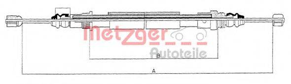 METZGER 116582 Трос, стояночная тормозная система