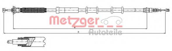 METZGER 120720 Трос, стояночная тормозная система