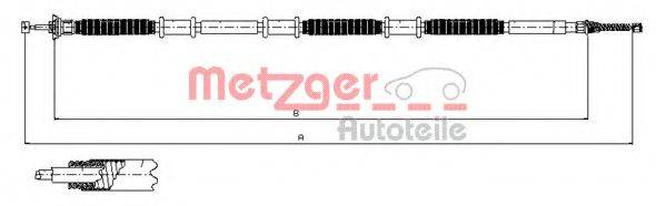 METZGER 120734 Трос, стояночная тормозная система