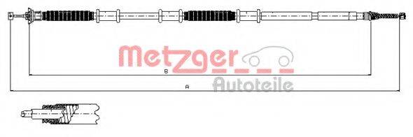 METZGER 120736 Трос, стояночная тормозная система