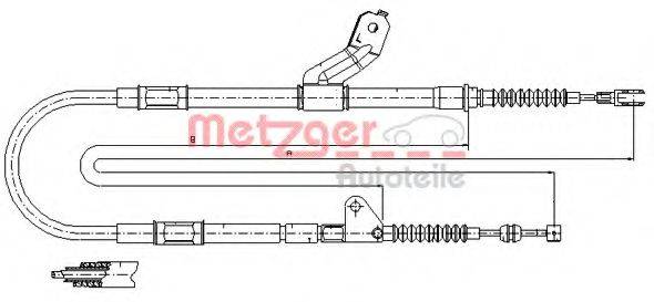 METZGER 171418 Трос, стояночная тормозная система