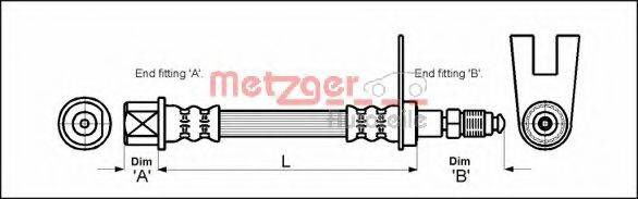 Гальмівний шланг METZGER 4111159