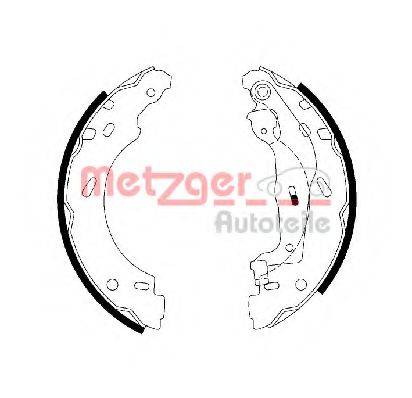 METZGER MG112 Комплект тормозных колодок