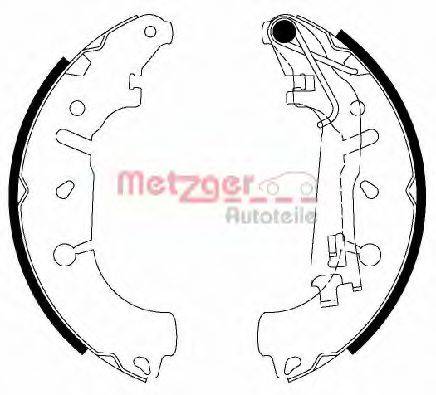 Комплект гальмівних колодок METZGER MG 201