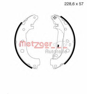 METZGER MG983 Комплект тормозных колодок