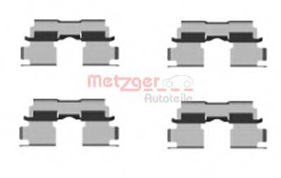 Комплектующие, колодки дискового тормоза METZGER 109-1662