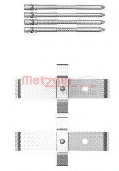 Комплектуючі, колодки дискового гальма METZGER 109-1694
