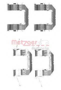 Комплектующие, колодки дискового тормоза METZGER 109-1722