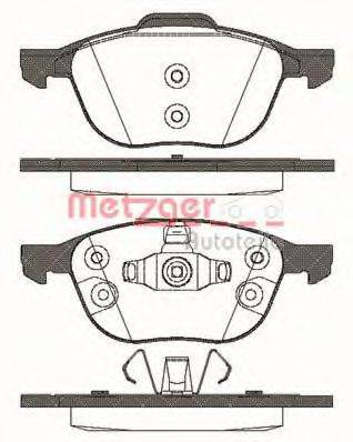METZGER 108230 Комплект тормозных колодок, дисковый тормоз