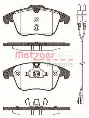 METZGER 1170773 Комплект тормозных колодок, дисковый тормоз