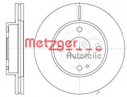 METZGER 605610 Тормозной диск