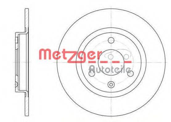 гальмівний диск METZGER 6070.00