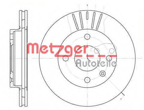 гальмівний диск METZGER 6096.10