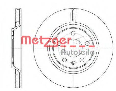 METZGER 6101210 Тормозной диск