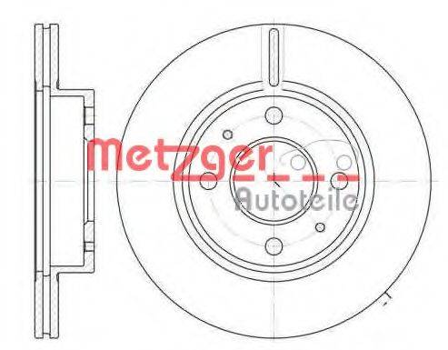 METZGER 610510 Тормозной диск