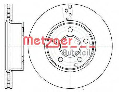 METZGER 6106610 Тормозной диск